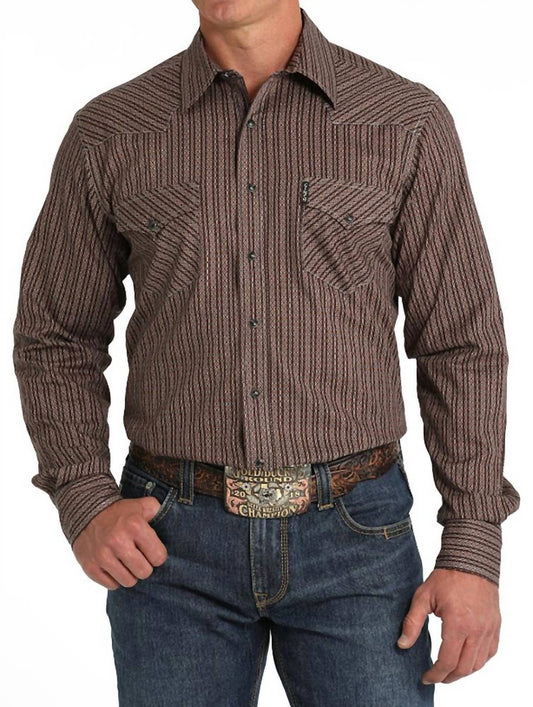 Cinch - Men's Modern Fit Snap Western Long Sleeve Shirt
