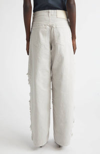 Haikure Bonnie Satin Bull Jean in ice grey - women's jeans - detail view