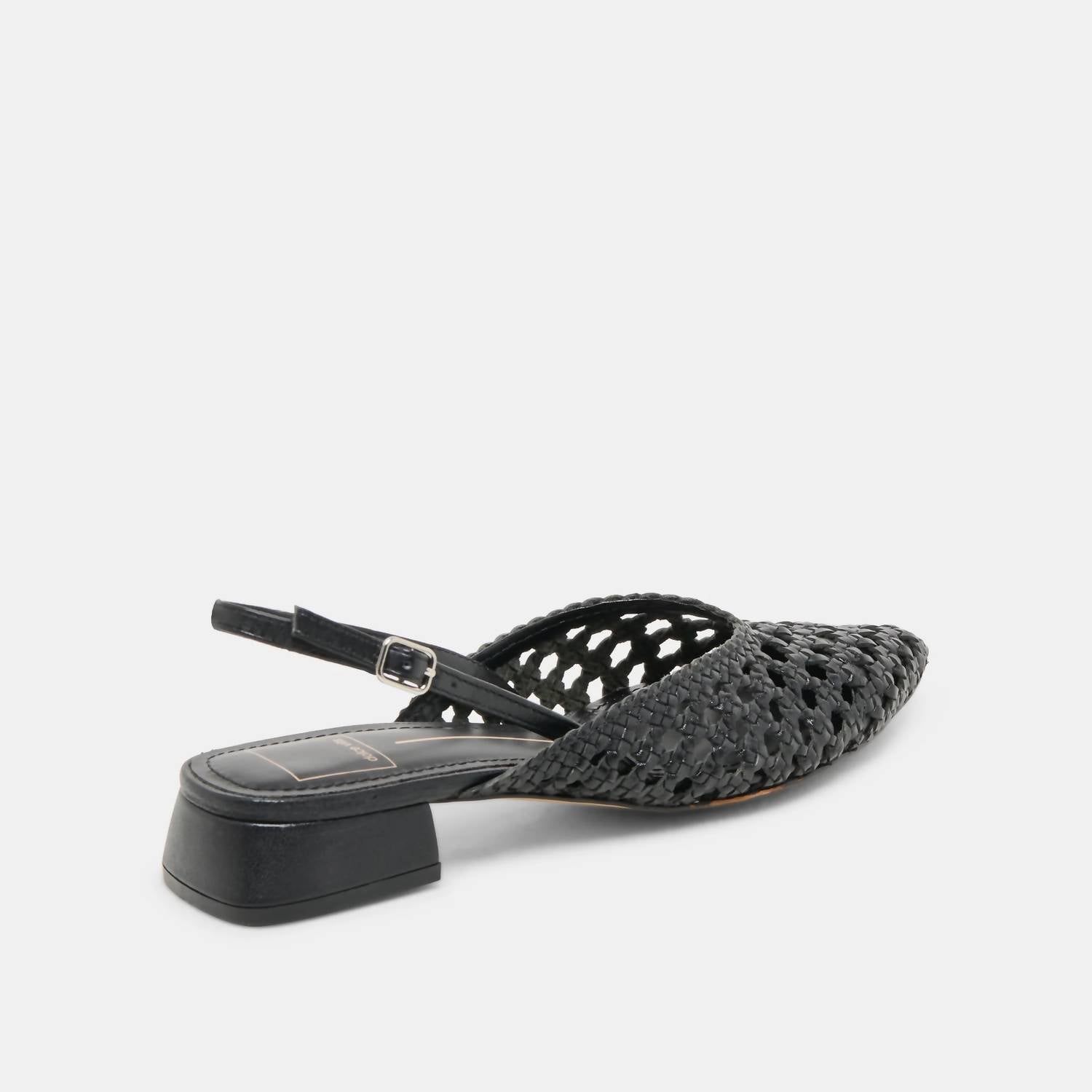 Dolce Vita Women's Birdie Woven Leather Mules in black - women's shoe
