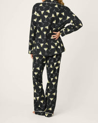 PJ Salvage Merrier With A Martin Pajama Set in black - women's sleepwear - alternate view
