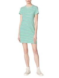 Stateside - LINEN COTTON STRIPE JERSEY SHORT SLEEVE DRESS