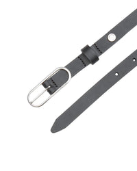 Rag & Bone Women's Baby Rounded Rebound Belt in black - women's accessory - detail view
