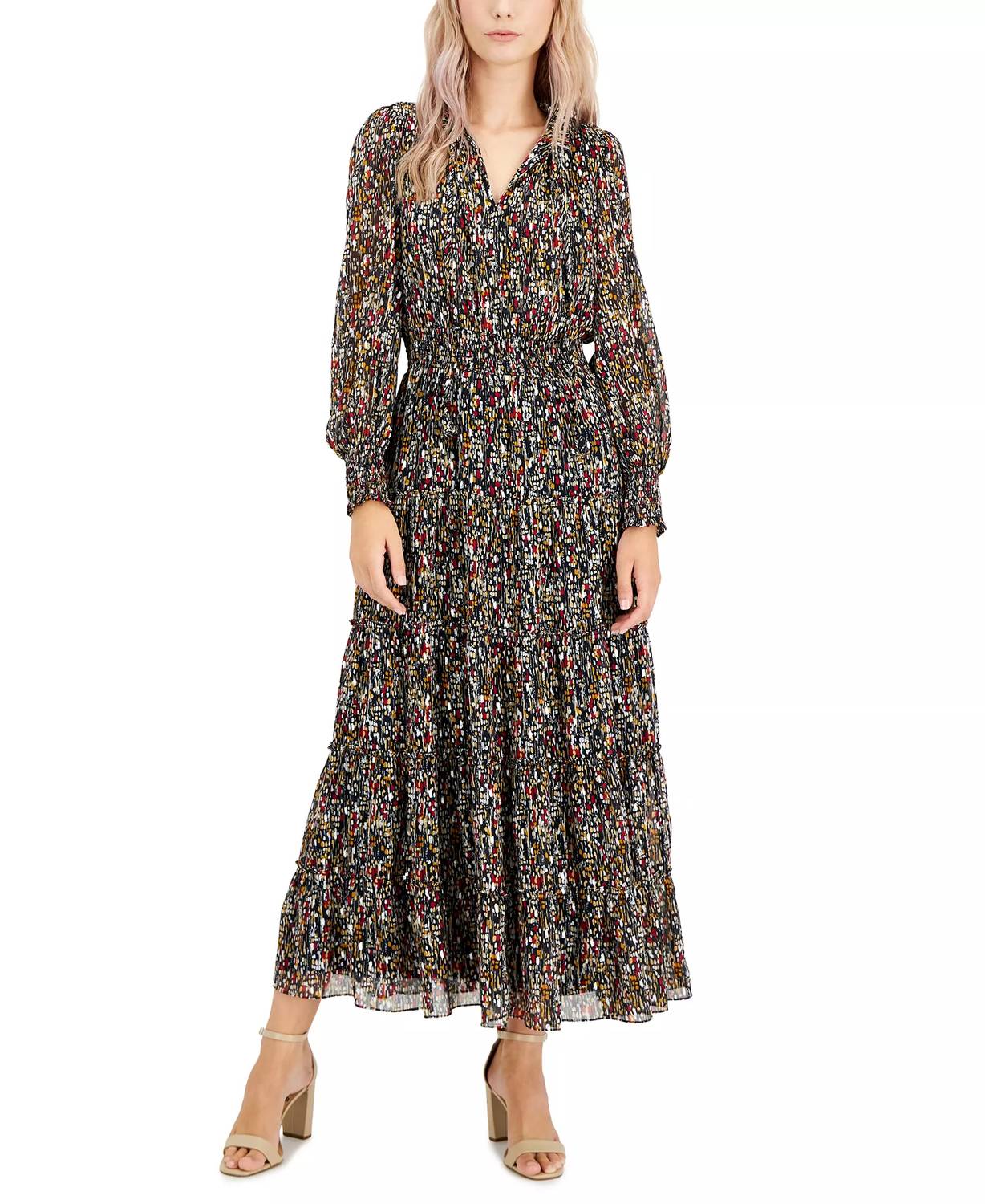 Oliphant - Smocked Neck Maxi Dress