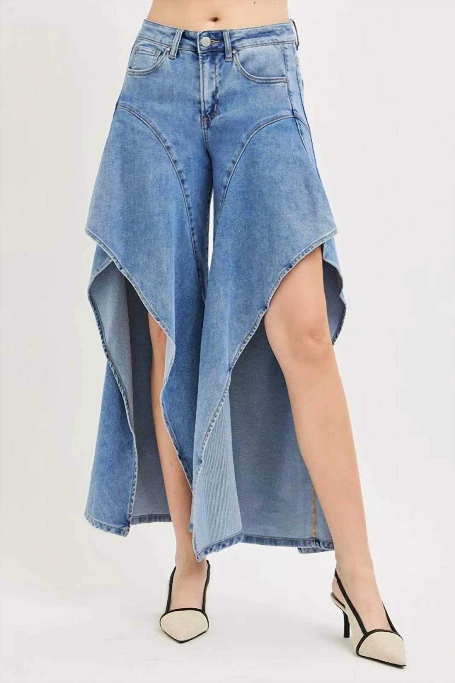 Risen - Brianna Slouch Wide Leg Jeans