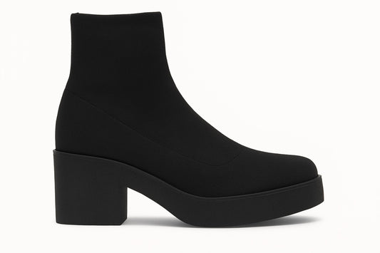 Everglades - Women's Stretch Sock Knit Boots With Platform Block Heel