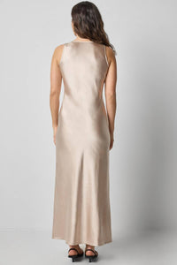 Lilla P - Satin Bias Maxi Dress