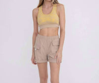 Mono B - Women's Relaxed Fit Active Cargo Shorts