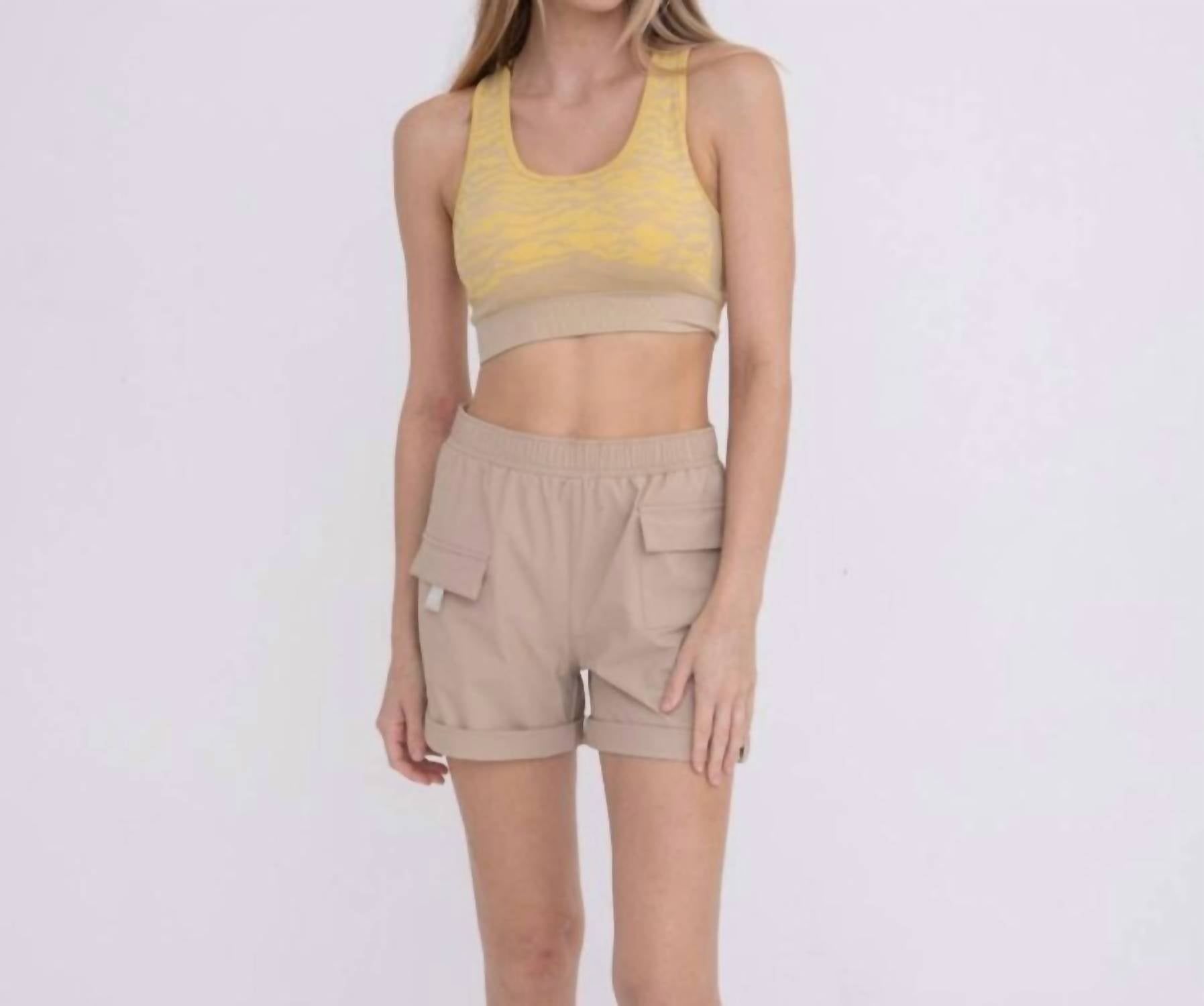 Mono B - Women's Relaxed Fit Active Cargo Shorts