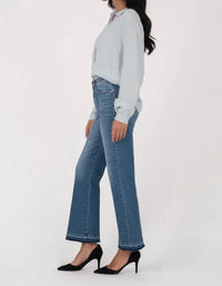 Level99 - Naomi Pintuck Kick Flare Jeans