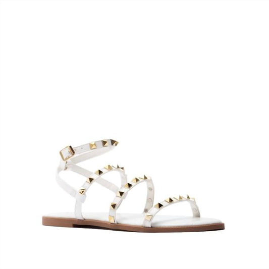 Qupid - Women's Studded Strappy Sandals