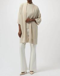 Joseph Ribkoff - Embellished Bouclé Open Front Cardigan