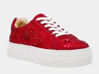Betsey Johnson - Women's Reily Rhinestone Platform Sneaker Shoes