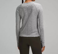 lululemon Swiftly Tech Long Sleeve 2.0 Race Length Top in slate white - women's long sleeve top - detail view