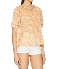 Cleobella Johanna Blouse in cecil blush - women's blouse - detail view