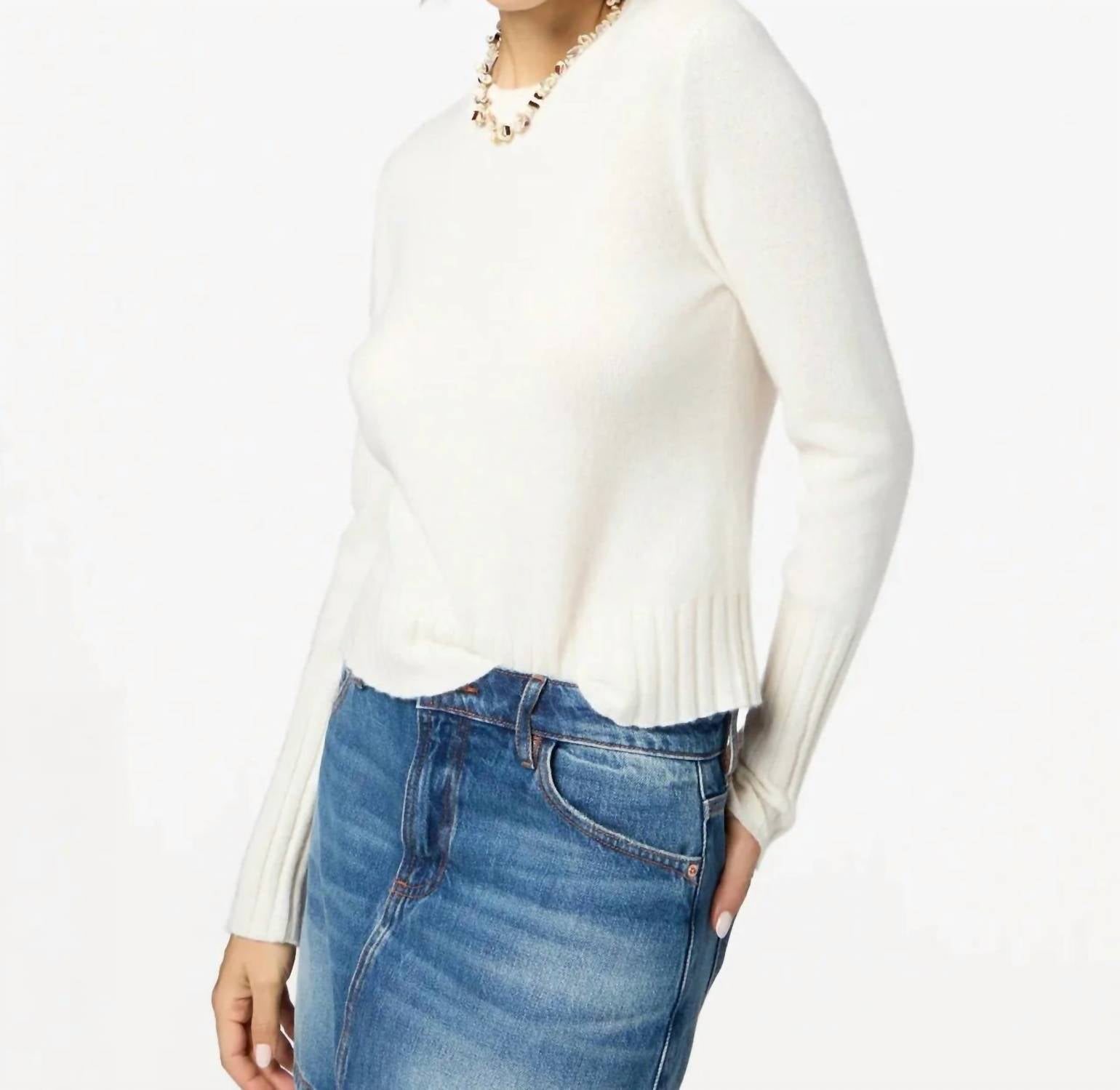 Guest In Residence - Shrunken Crewneck Top