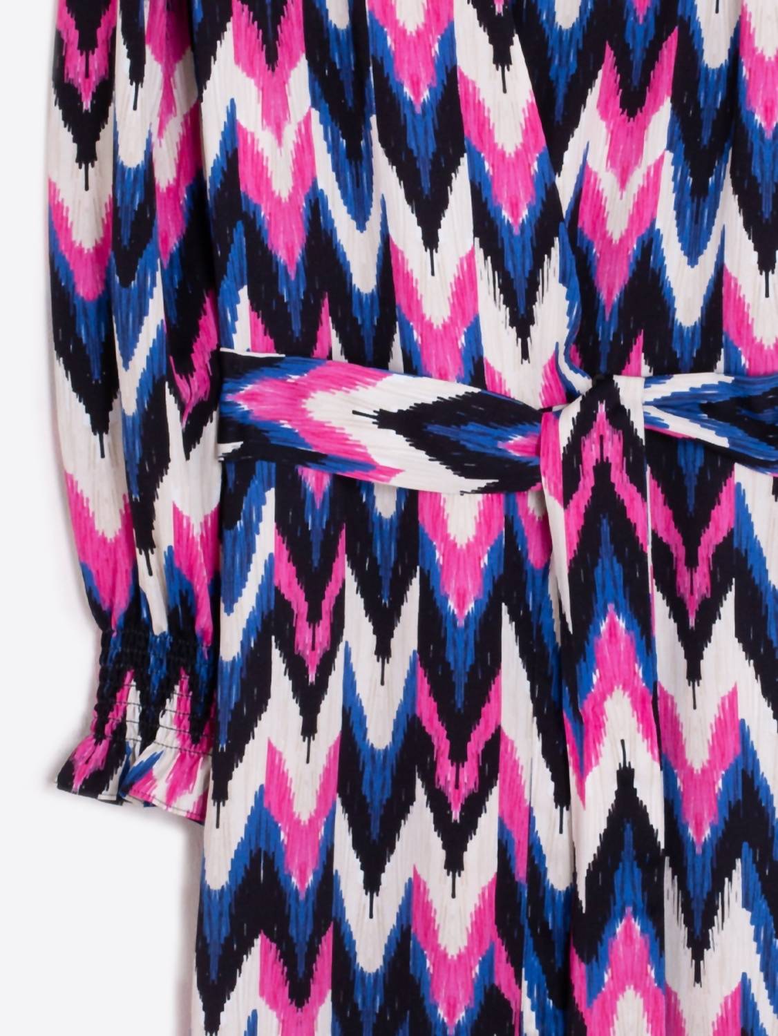 Vilagallo - Ikat Chevron Midi Dress