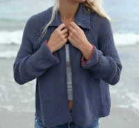 Wooden Ships - Heart Back Chunky Cotton Cardigan