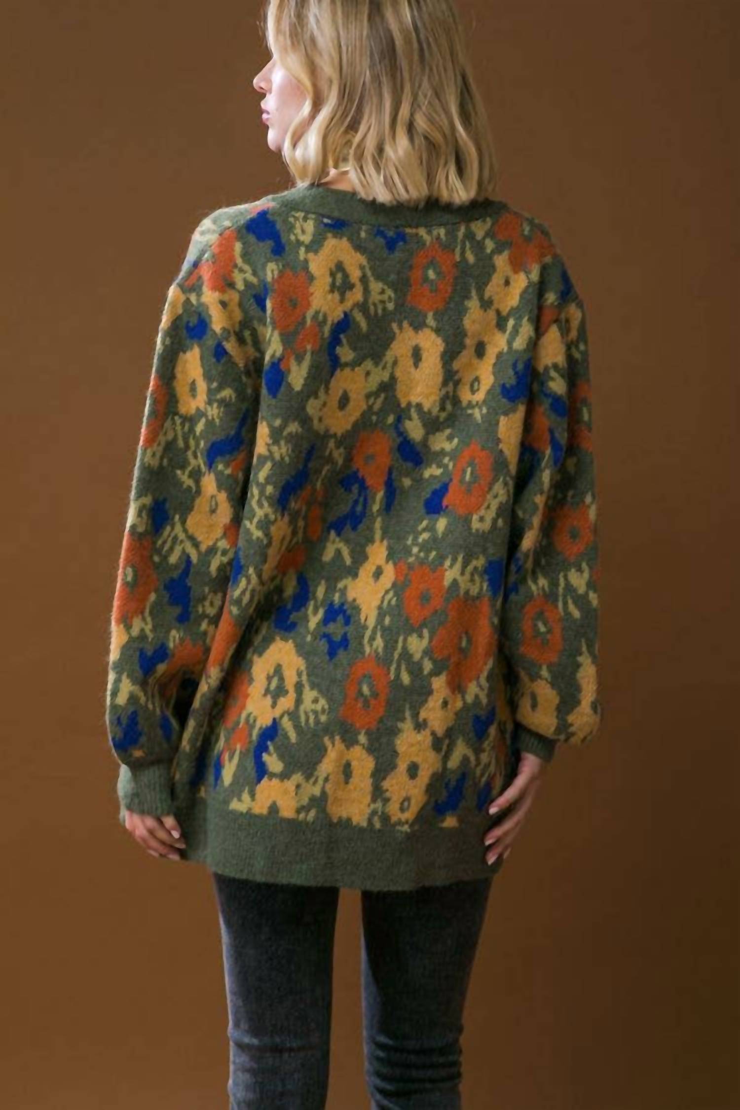 Flying Tomato - Sweater Knit Cardigan