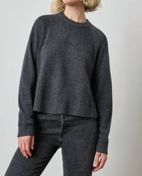 Lilla P - Pleat Back Crewneck Sweater