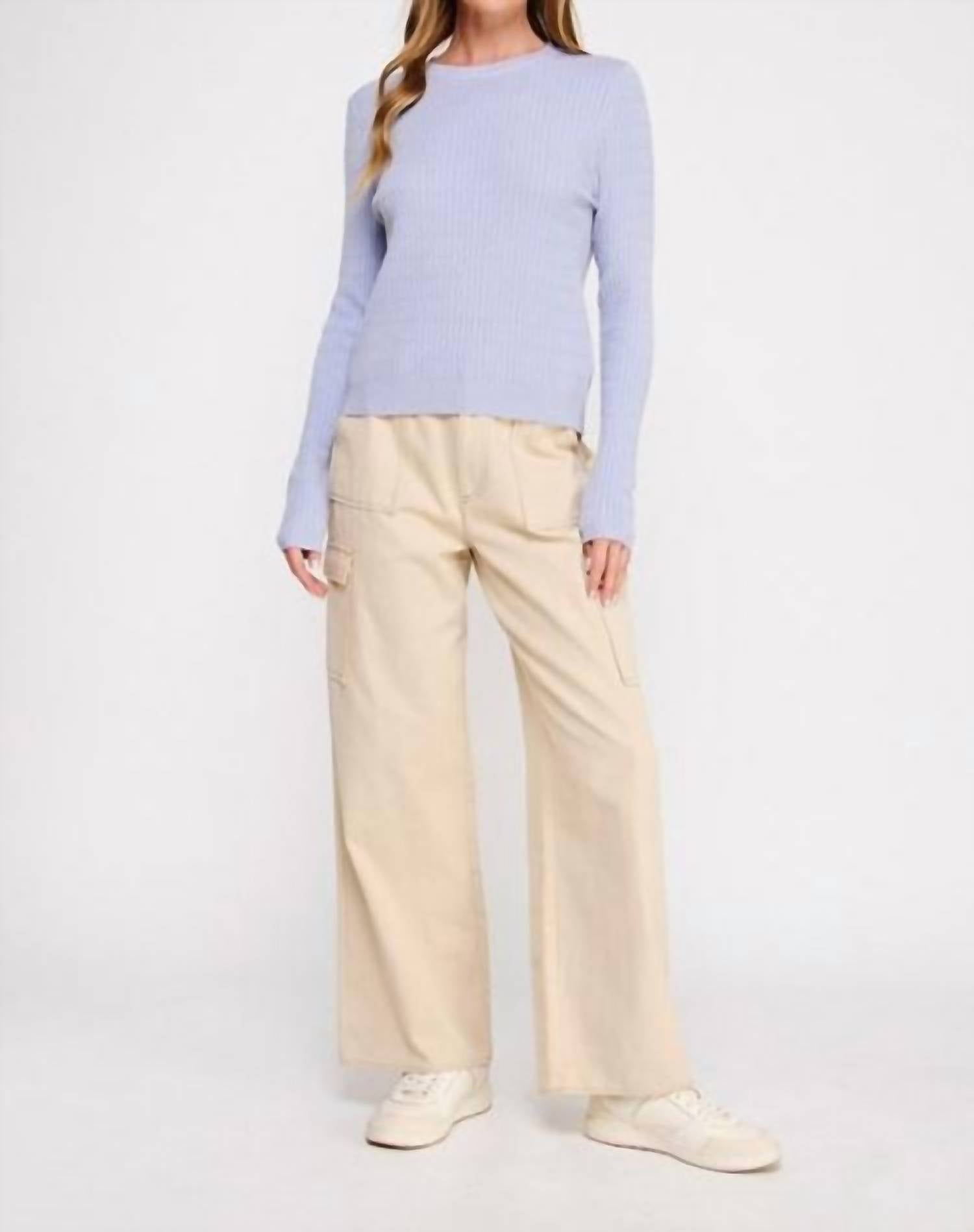 Allie Rose - Tight Cable Knit Sweater