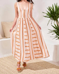 Tribal - Striped Maxi Dress