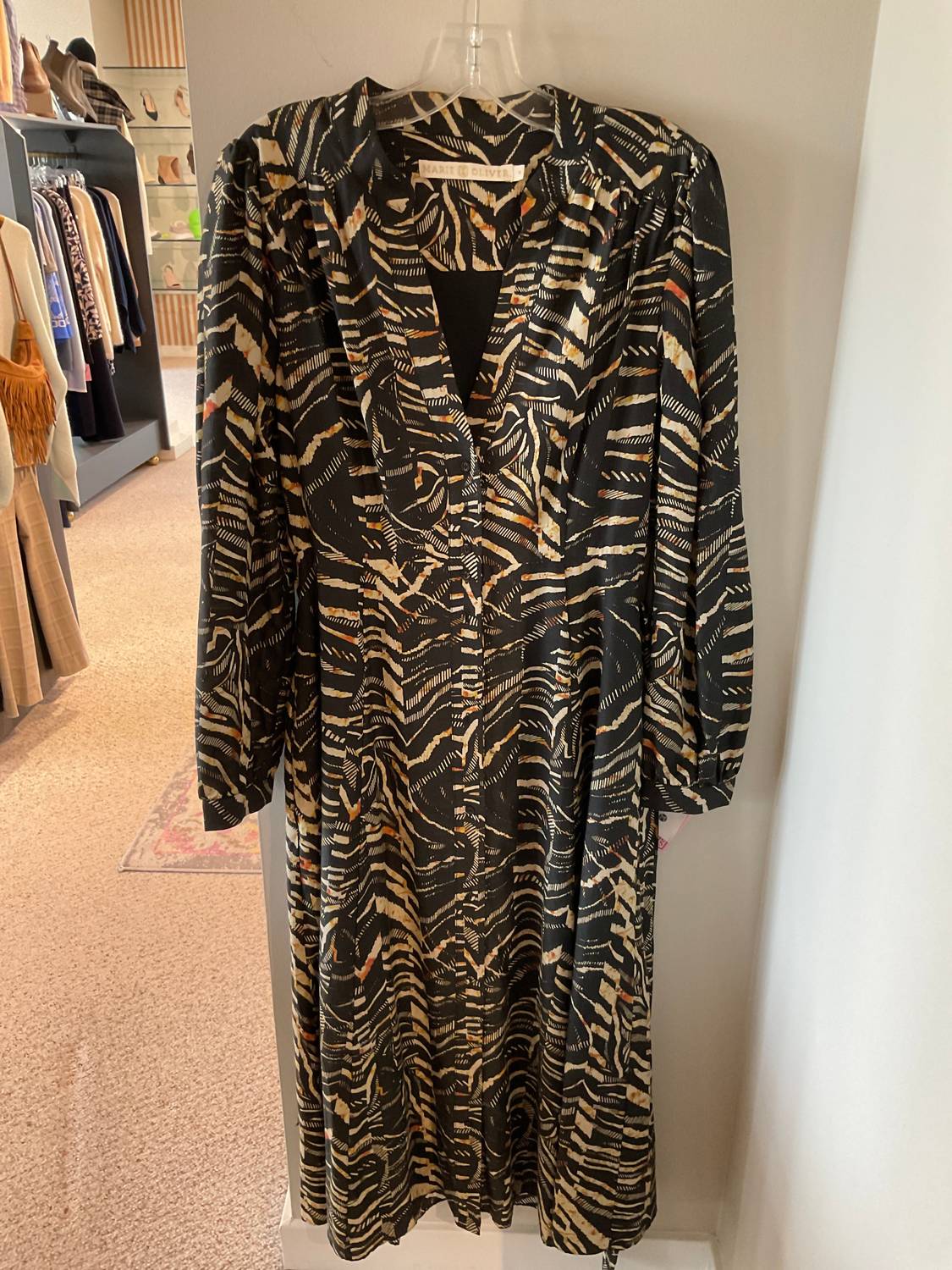 Marie Oliver - Women's Print Button Up Dress