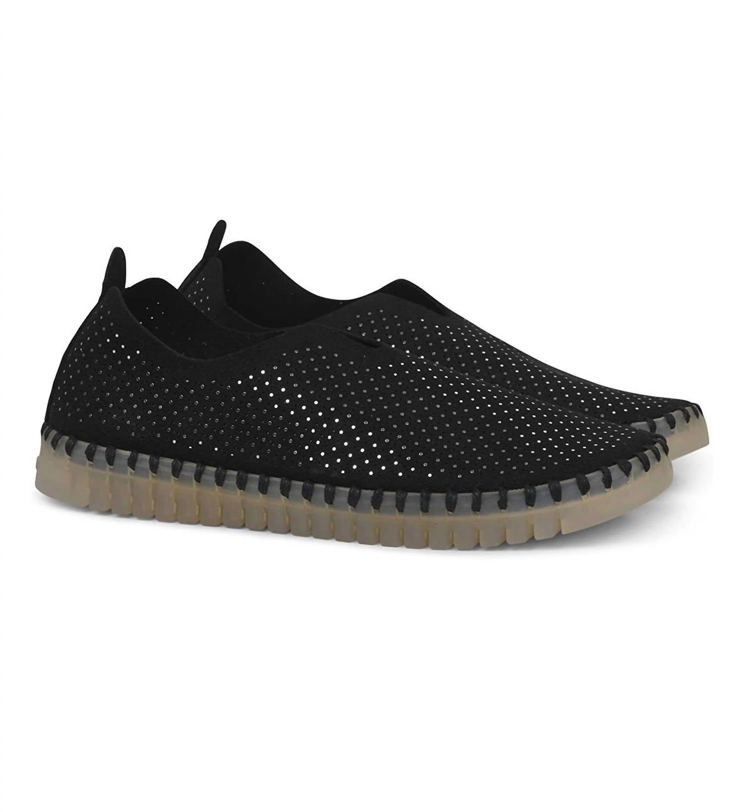 Ilse Jacobsen Women's Tulip 138 Lux Slip-on Flats in black - women's flats - alternate view