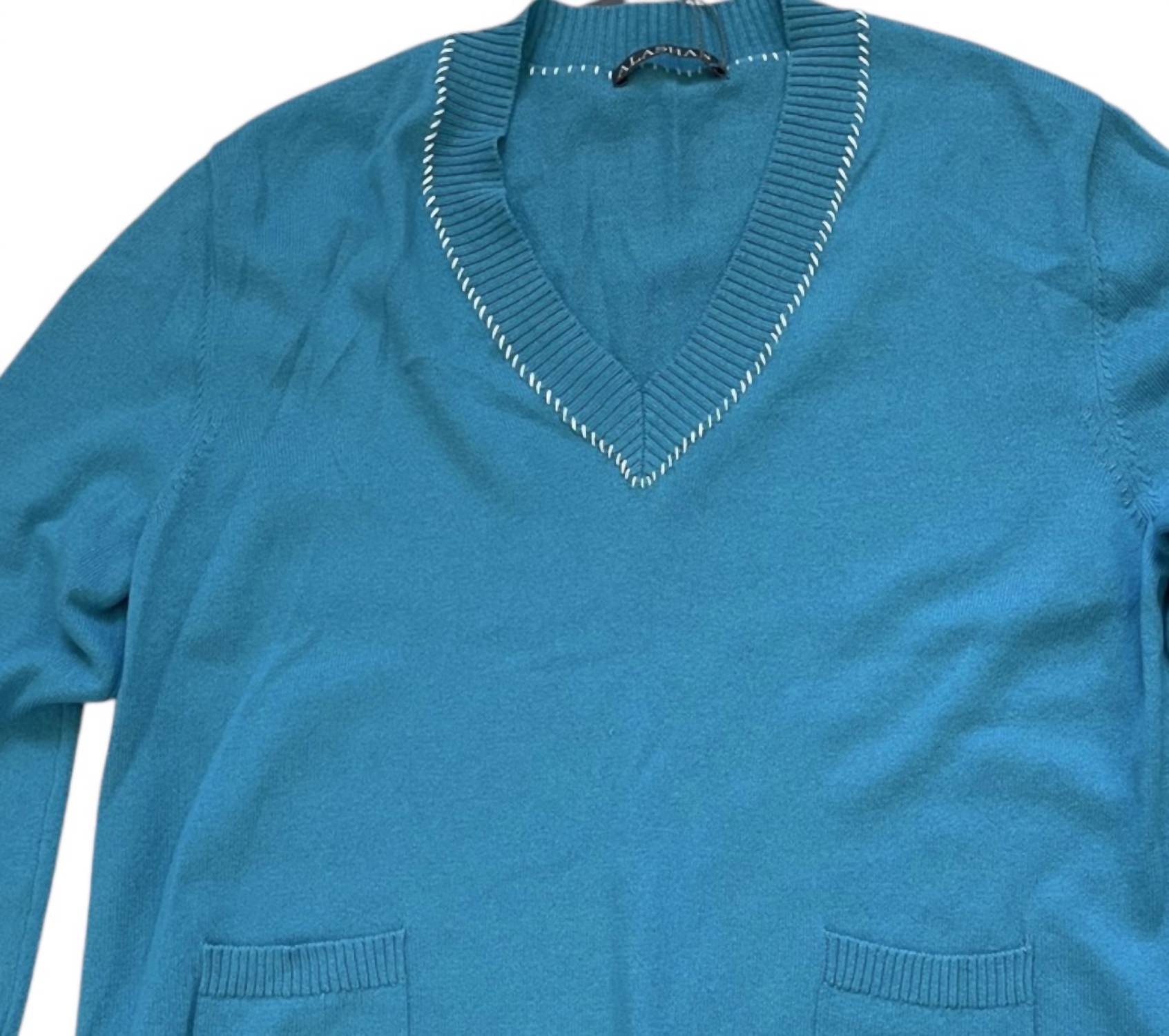 Alashan Cashmere - Women's Whip Stitch V Neck Sweater