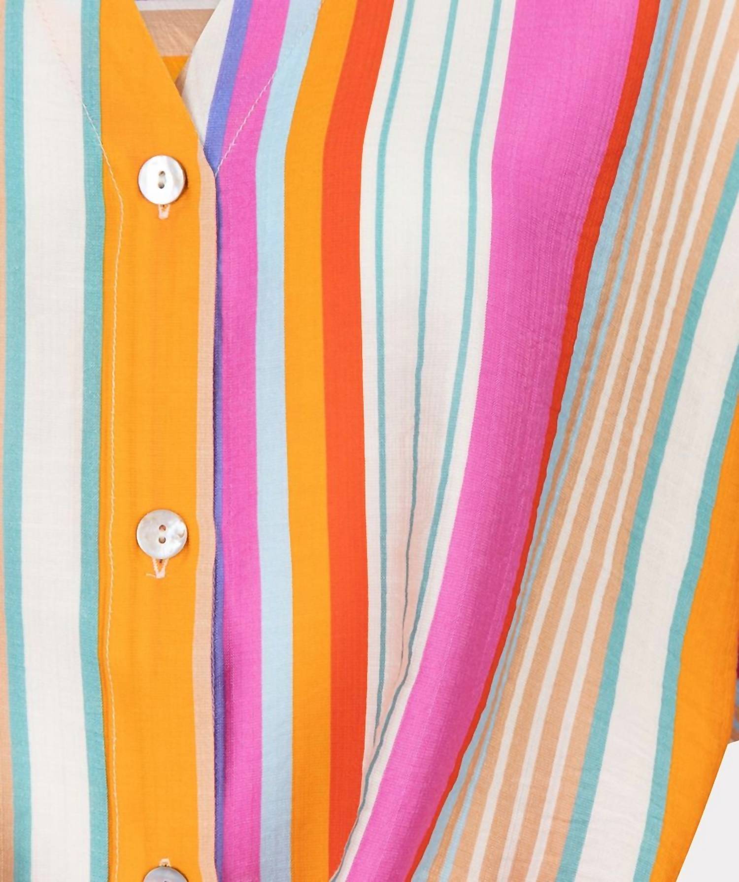 Esqualo - Birit Knot Striped Blouse
