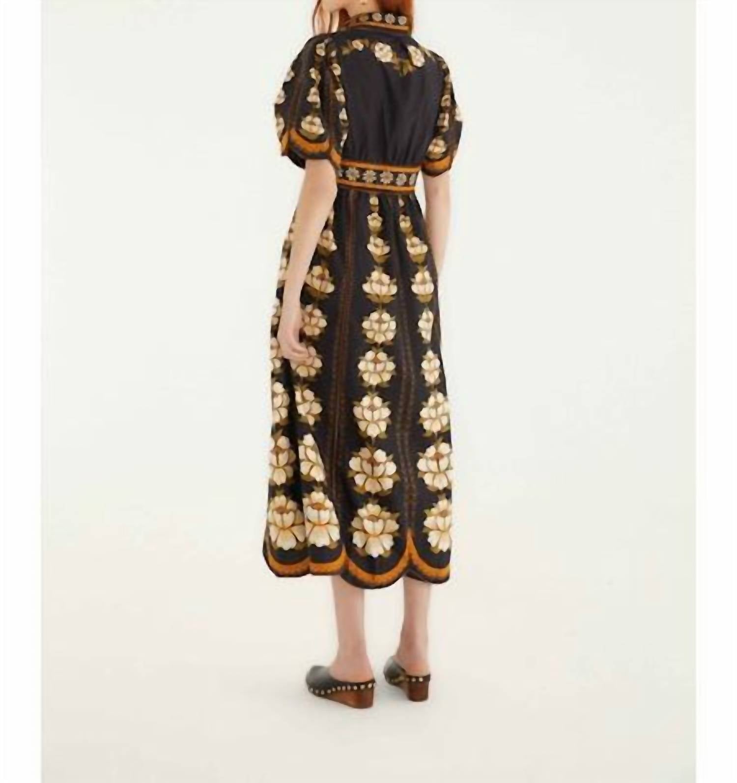 Farm Rio - Bold Flowers Organic Cotton Midi Dress