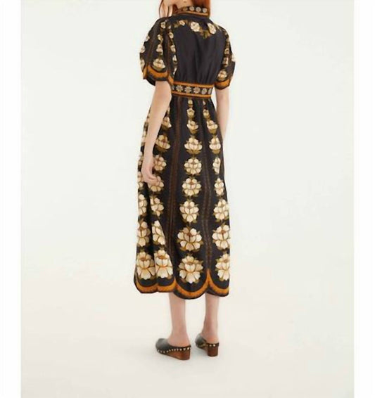 Farm Rio - Bold Flowers Organic Cotton Midi Dress