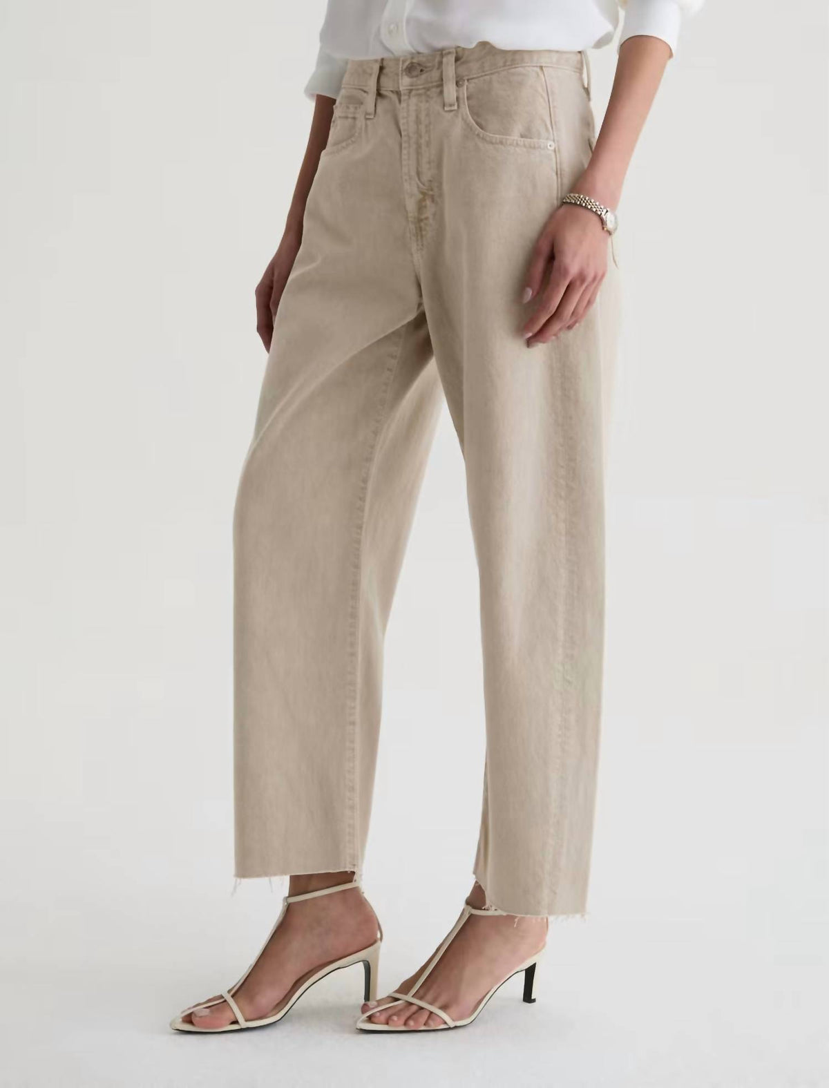 Ag Jeans - Hattie Crop High Rise Barrel Jean