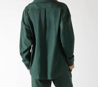 glyder Valley Polo in forest - women's top - alternate view