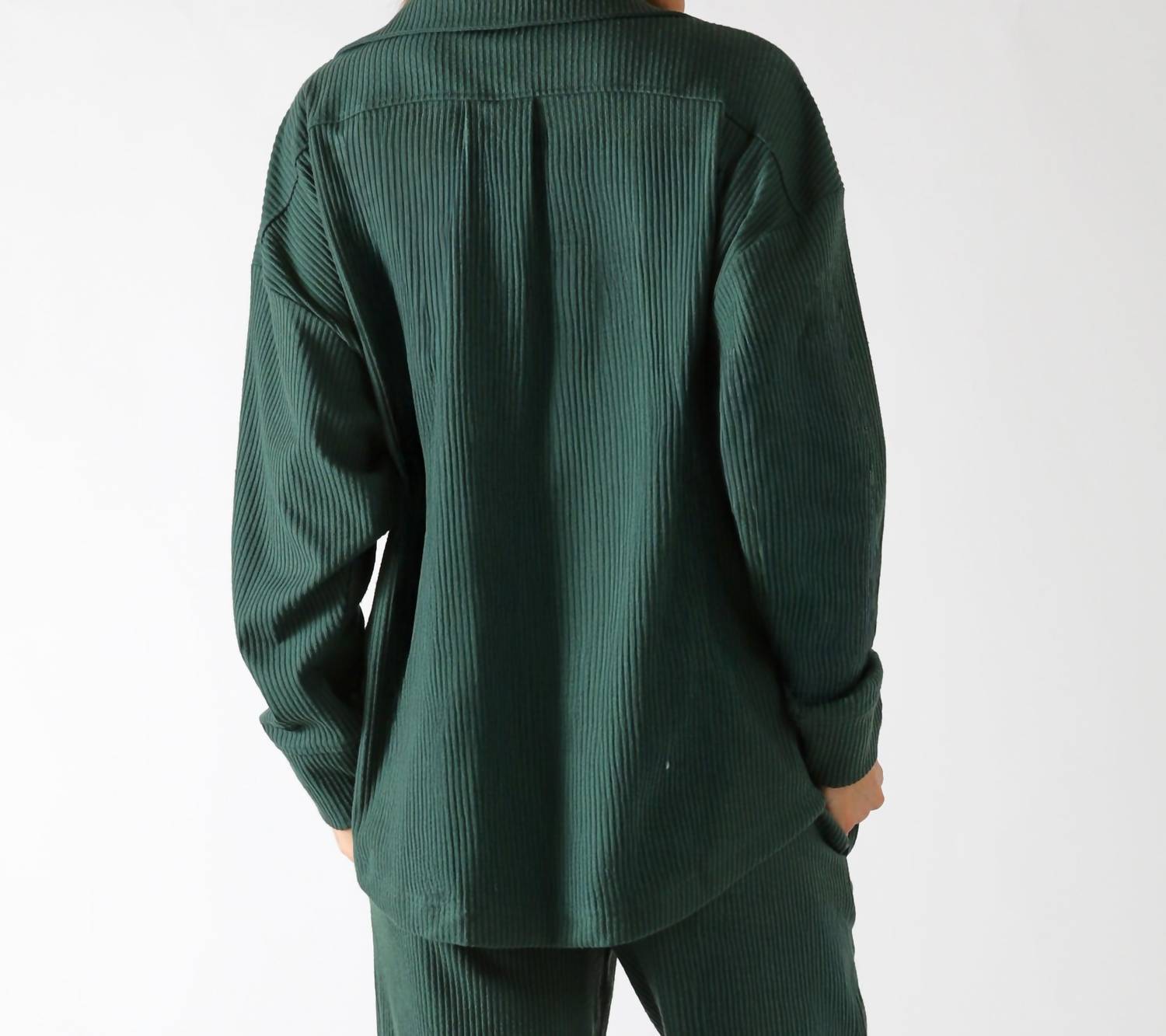 glyder Valley Polo in forest - women's top - alternate view