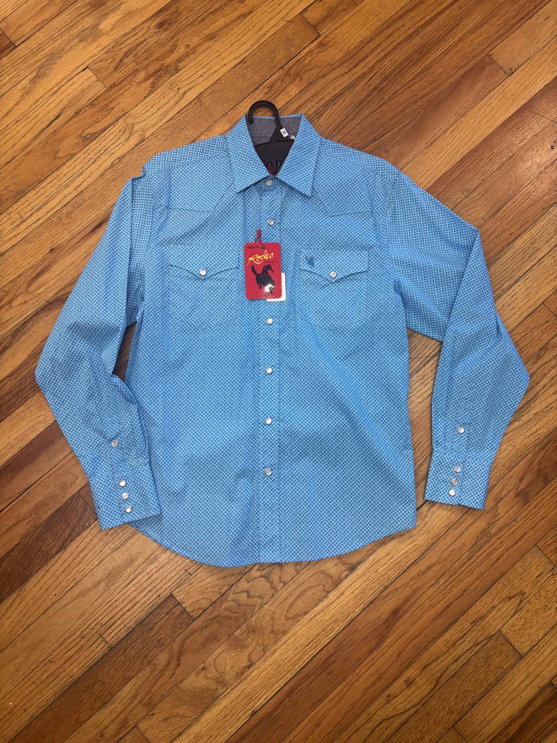 Rodeo Clothing - Men’s western cowboy pearl snap long sleeve shirt