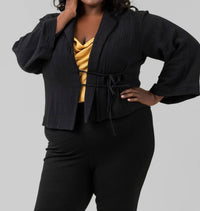 Bitte Kai Rand - DOUBLEWEAVE SHORT JACKET - Plus Size