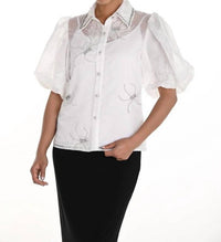 Frank Lyman - Sparkling Woven Blouse