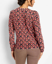 Nic + Zoe - Harvest Ikat Pure Cotton Sweater