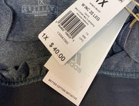 adidas Women's Cotton Blend Mid Rise Tight Fit Athletic Leggings - Plus in gray and purple - women's pants - view 5