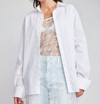 Self Contrast - Rumi Cut Out Back Yolk Shirt