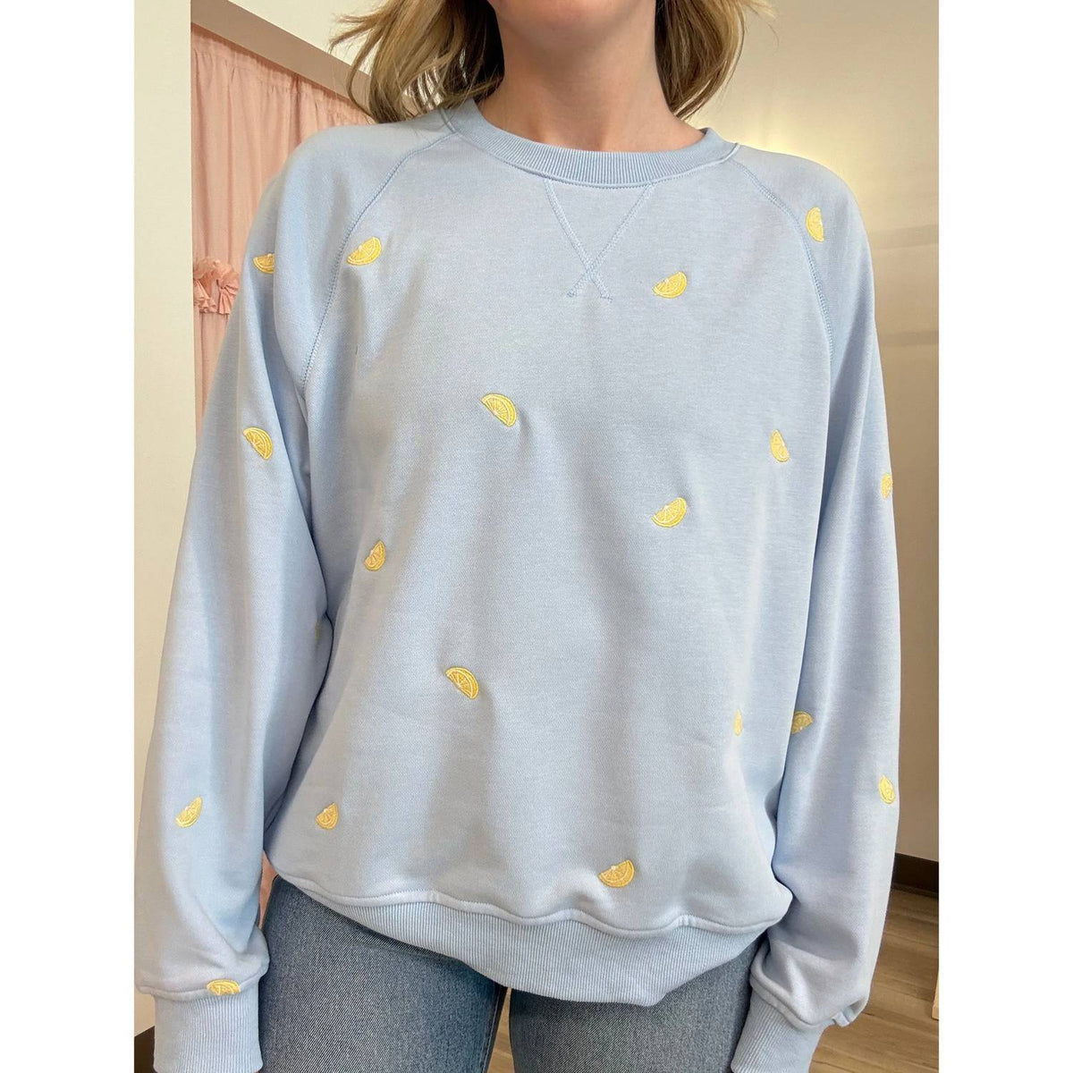 Sunday Edition - Women's Lemon Drop Crewneck Top