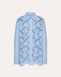 Valentino - Long Sleeve Cotton Poplin Shirt