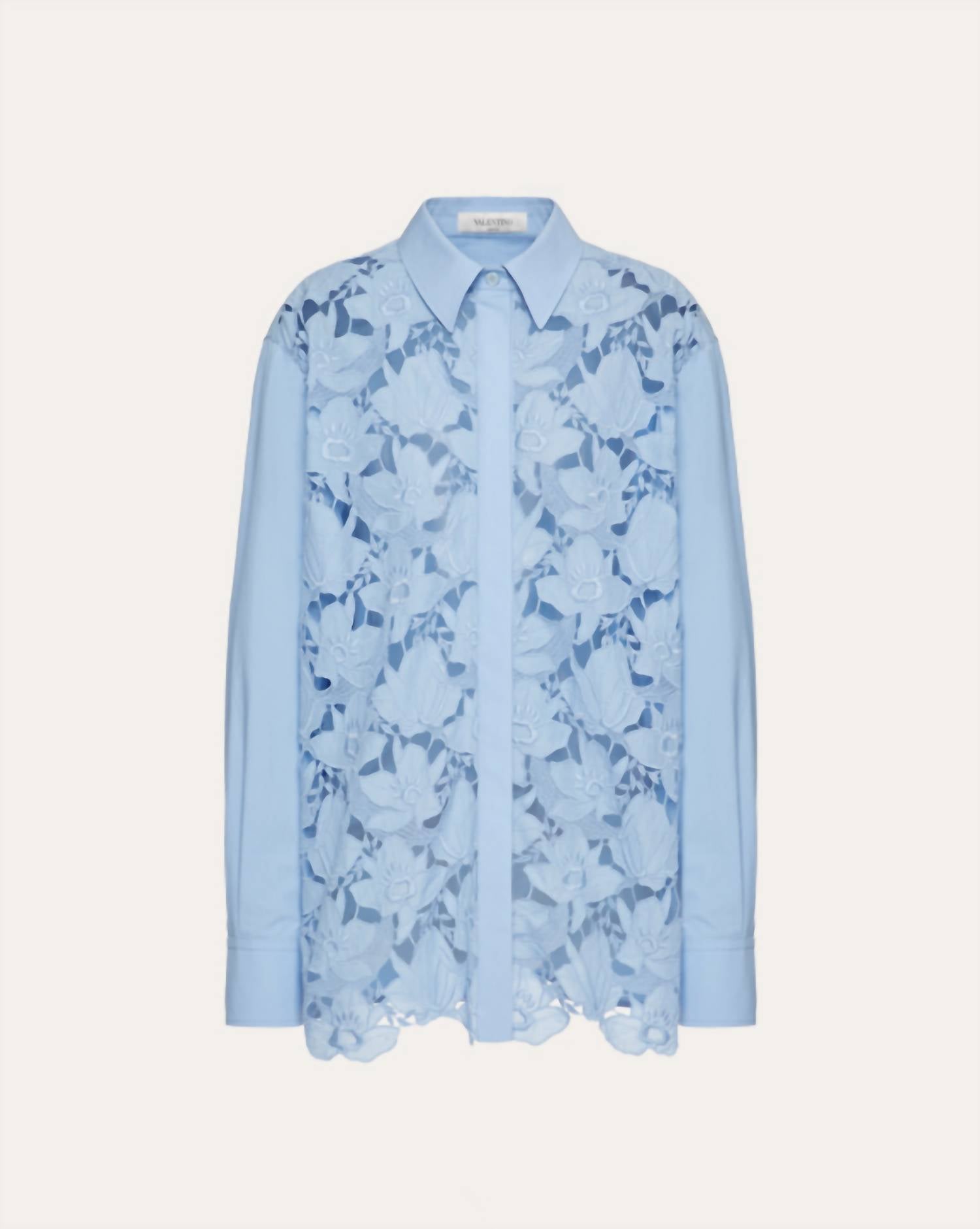 Valentino - Long Sleeve Cotton Poplin Shirt