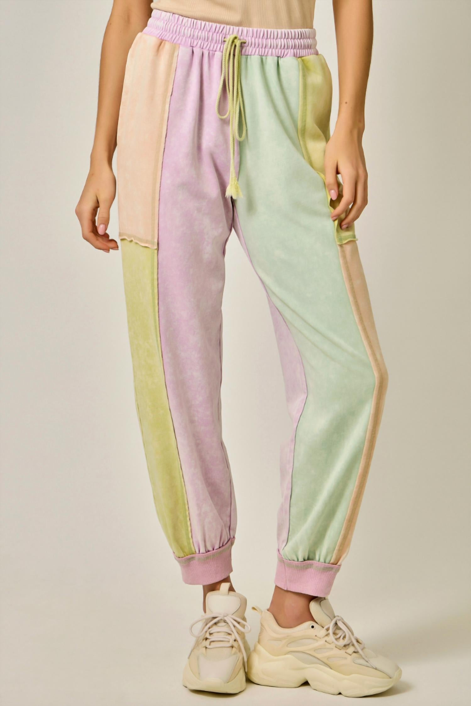 Mystree - Color Block Sweatpants