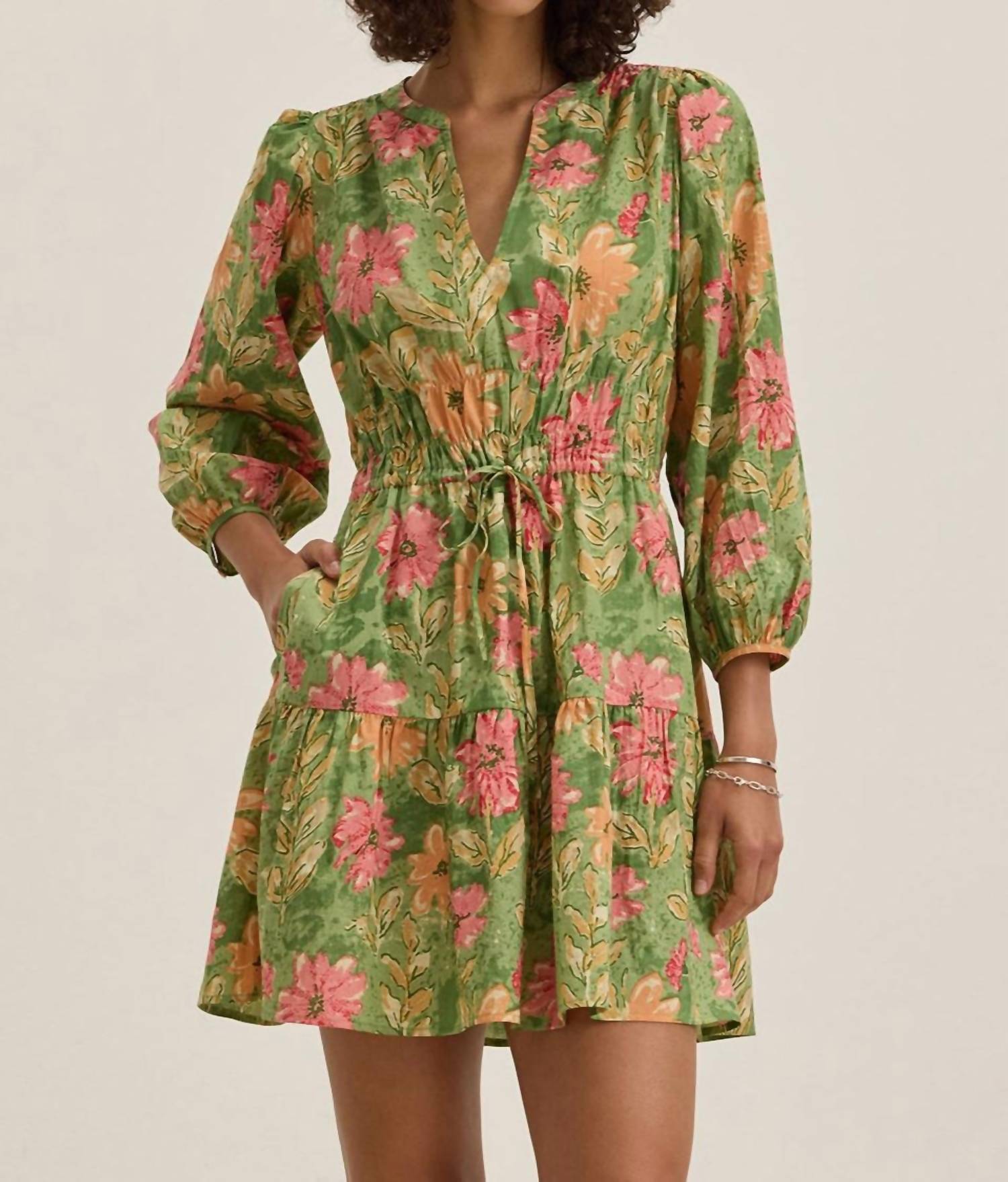 Velvet By Graham & Spencer - Garden Print Sharlene Dress