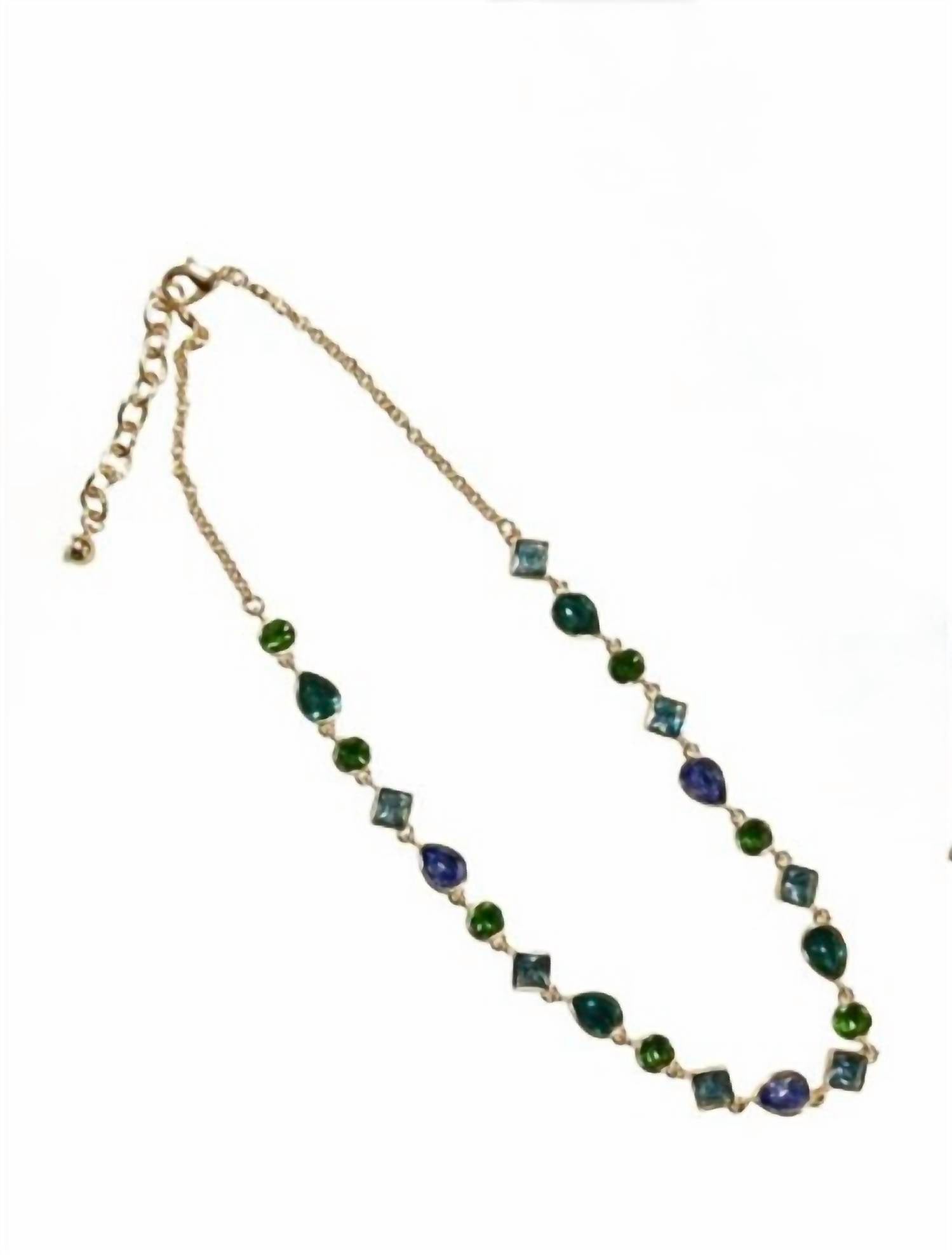 Accessories To Go - Women's Gemstone Glow Layering Necklace