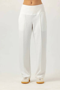 sundays Vivian Straight Leg Pants in coconut milk - women's pants - detail view