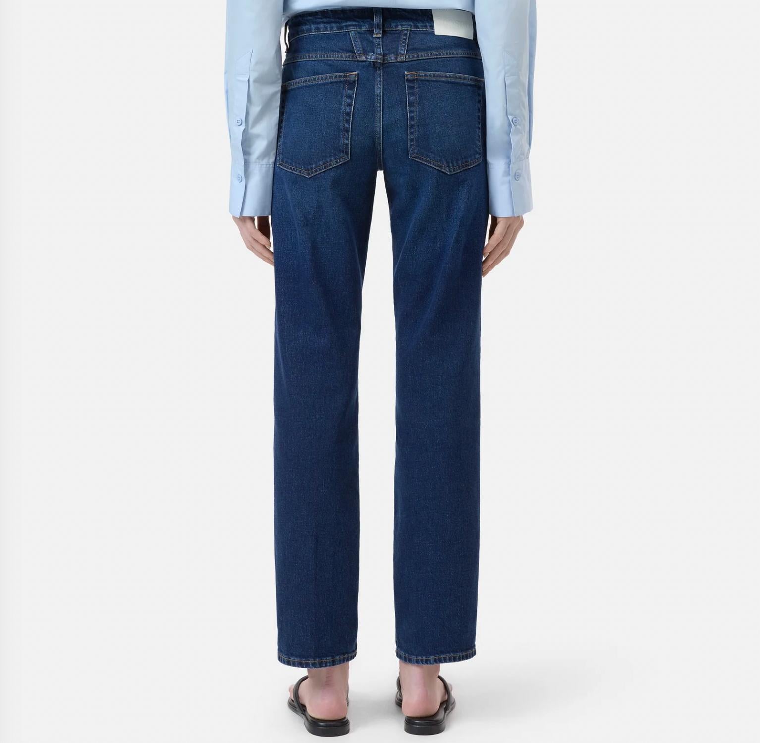 CLOSED Junna Straight Lowrise Jeans in blue - women's jeans - detail view