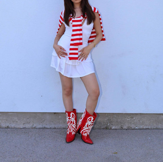 Hyfve - Striped Crewneck Long Sleeve Sweater