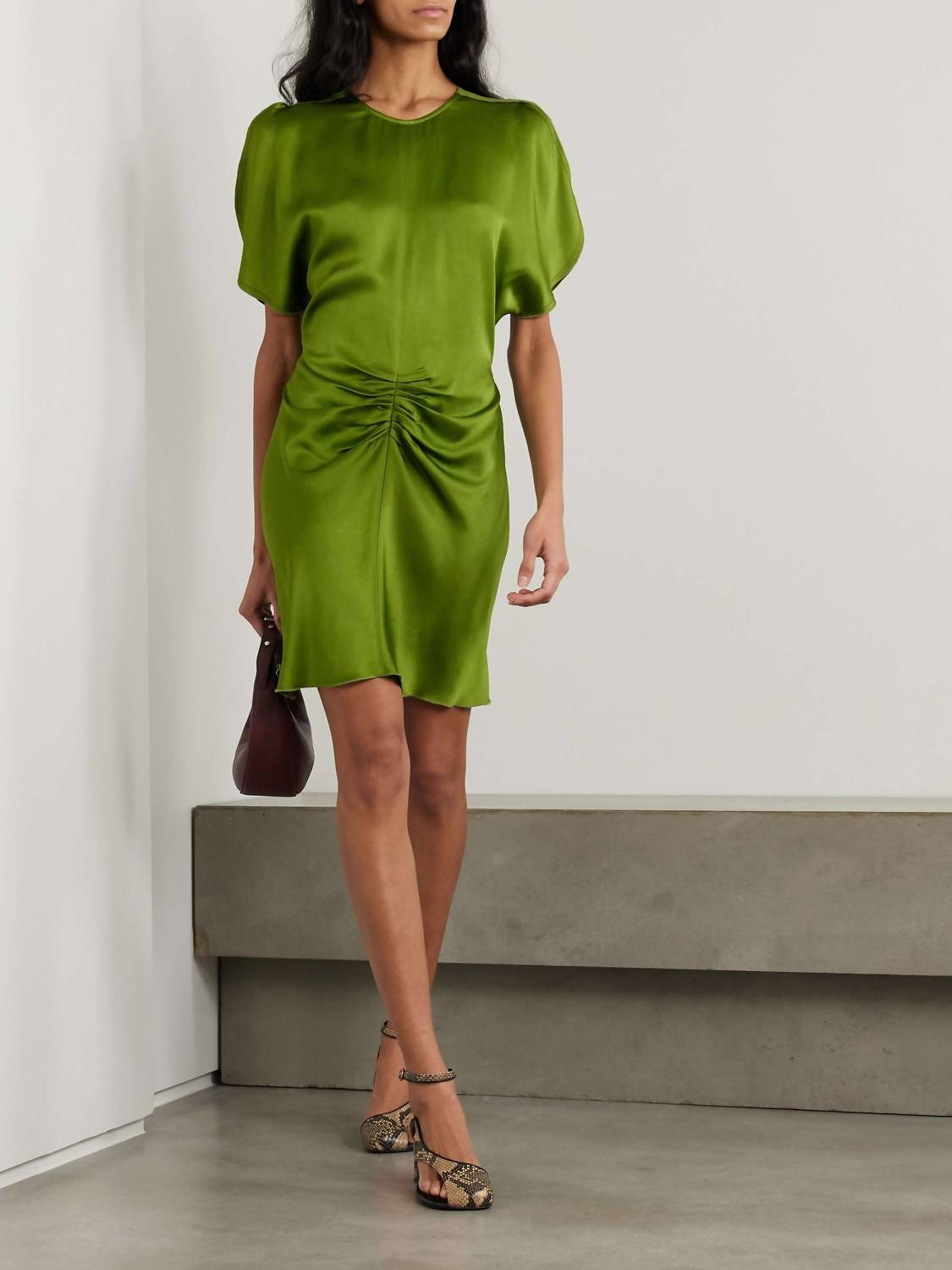 Victoria Beckham - Gathered Waist Mini Dress